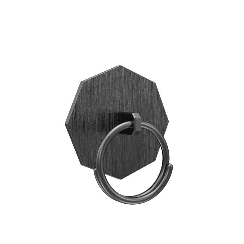 Honour Luxe, Edgy Button set with CZ Diamonds, 18kt Gold & Black Ruthenium Plating on Brass.