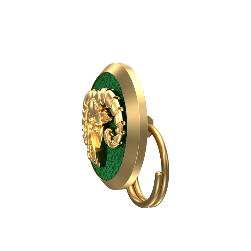 Aries Zodiac, Constellation Button set with 18kt Gold & Black Ruthenium Plating on Brass.