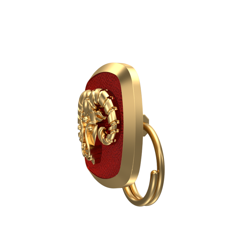 Aries Zodiac, Constellation Button set with 18kt Gold & Black Ruthenium Plating on Brass.