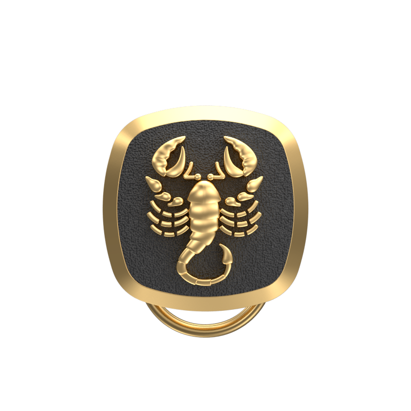 Scorpio Zodiac, Constellation Button set with 18kt Gold & Black Ruthenium Plating on Brass.