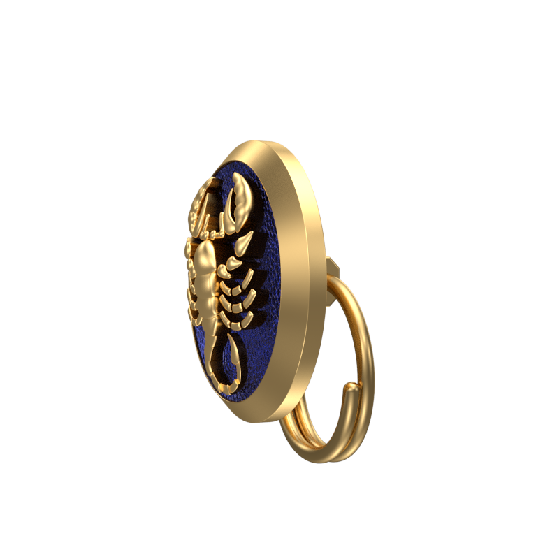 Scorpio Zodiac, Constellation Button set with 18kt Gold & Black Ruthenium Plating on Brass.