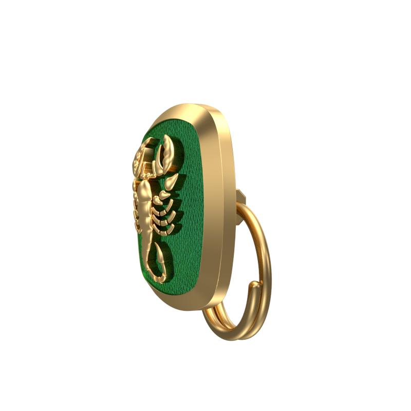 Scorpio Zodiac, Constellation Button set with 18kt Gold & Black Ruthenium Plating on Brass.