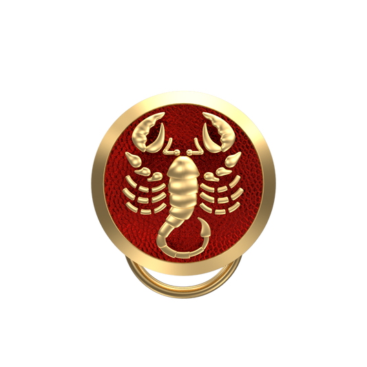 Scorpio Zodiac, Constellation Button set with 18kt Gold & Black Ruthenium Plating on Brass.