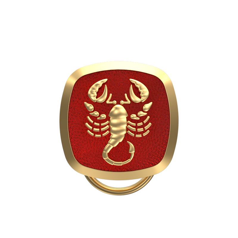 Scorpio Zodiac, Constellation Button set with 18kt Gold & Black Ruthenium Plating on Brass.