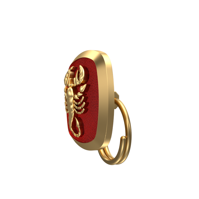 Scorpio Zodiac, Constellation Button set with 18kt Gold & Black Ruthenium Plating on Brass.