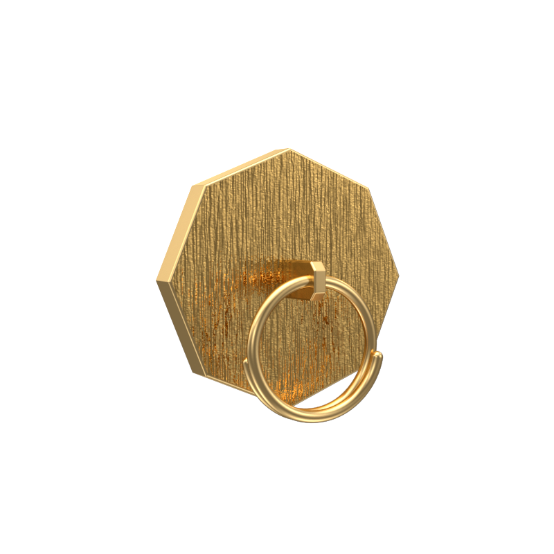 Bloom Luxe, Classic Button Set with CZ Diamonds, 18kt Gold Plating and Enamel on Brass.