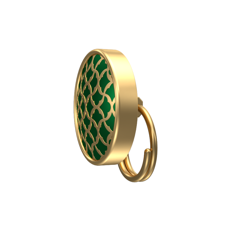 Enchanted, Classic Button Set with 18kt Gold Plating and Enamel on Brass.