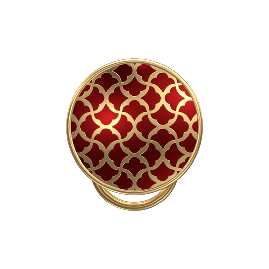 Enchanted, Classic Button Set with 18kt Gold Plating and Enamel on Brass.
