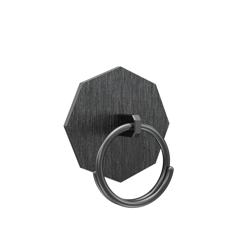 Leopard Luxe, Wild Button set with CZ Diamonds, 18kt Gold & Black Ruthenium Plating on Brass.