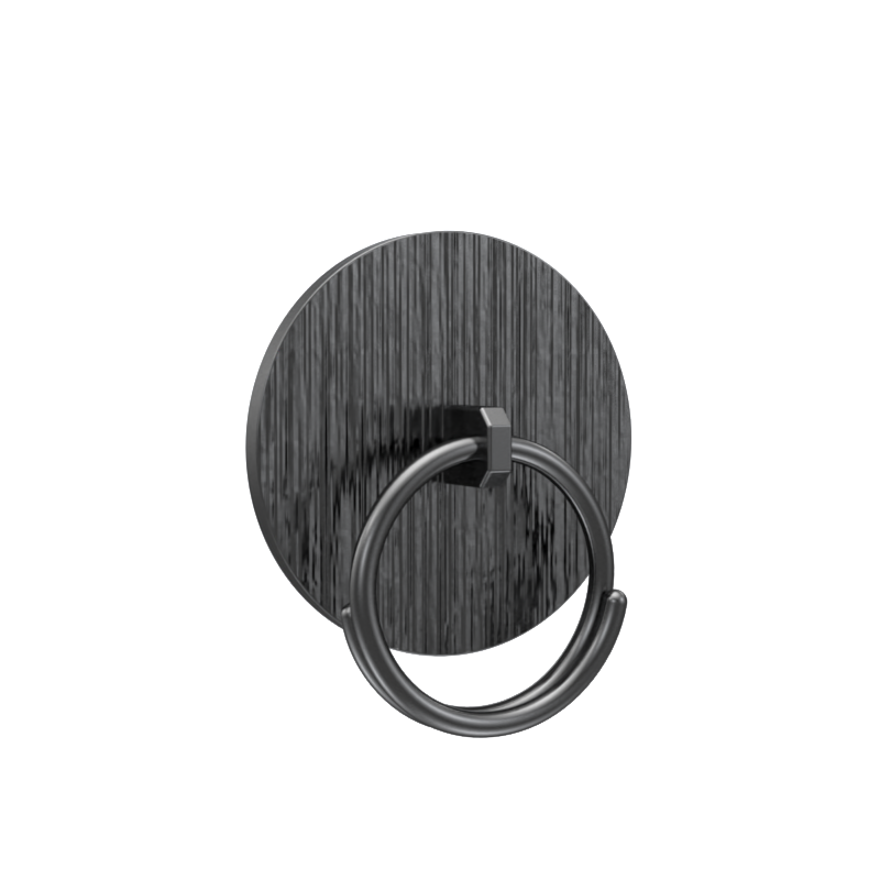 Dharma Luxe, Spiritual Button set with CZ Diamonds, 18kt Gold & Black Ruthenium Plating on Brass.