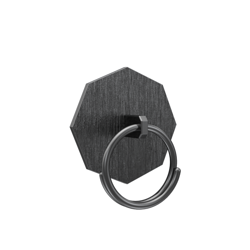 Odin Luxe, Spiritual Button set with CZ Diamonds, 18kt Gold & Black Ruthenium Plating on Brass.