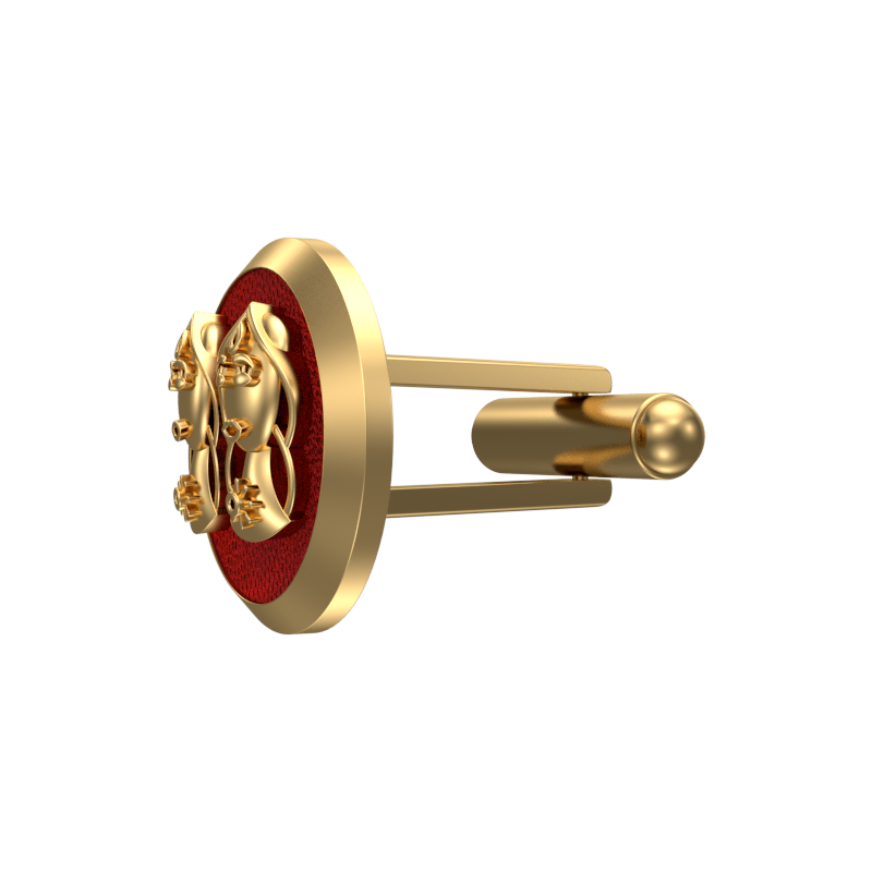 Gemini Zodiac , Constellation Cufflink Set with 18kt Gold & Black Ruthenium Plating on Brass.