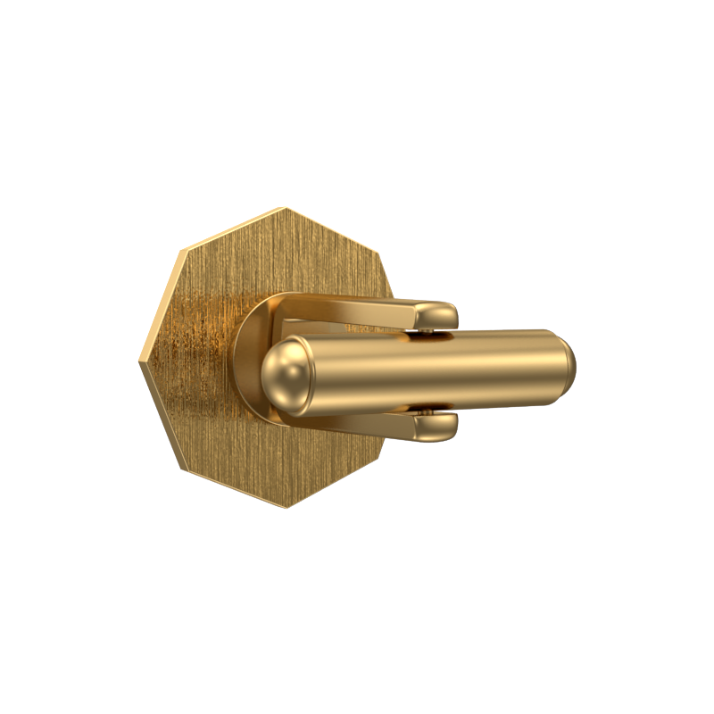 Libra Zodiac , Constellation Cufflink Set with 18kt Gold & Black Ruthenium Plating on Brass.