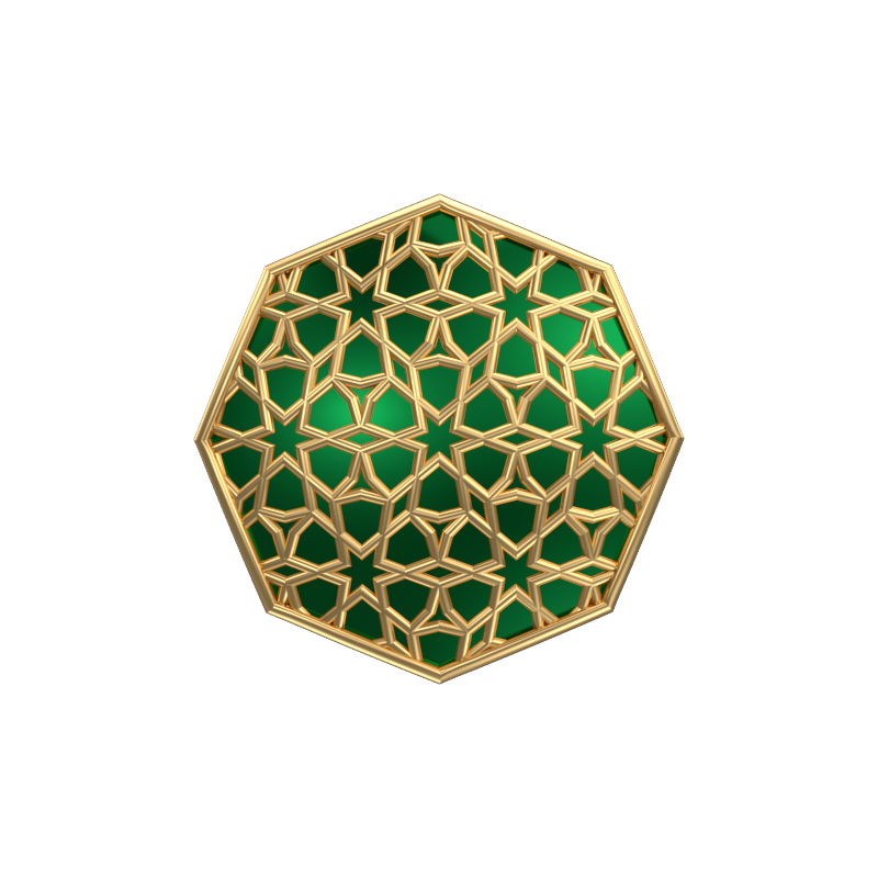 Starburst, Classic Cufflink Set with 18kt Gold Plating and Enamel on Brass.