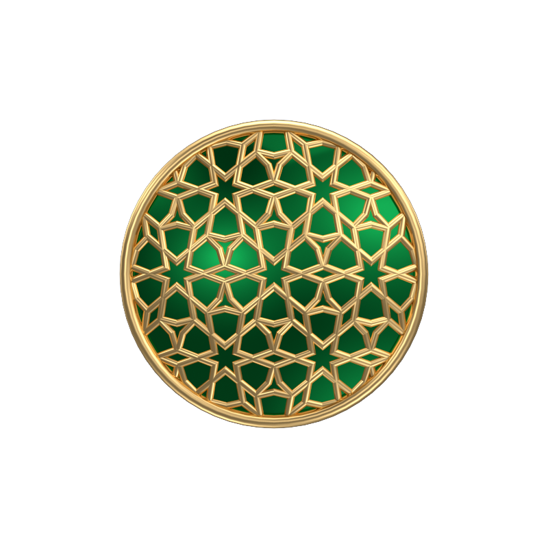 Starburst, Classic Cufflink Set with 18kt Gold Plating and Enamel on Brass.