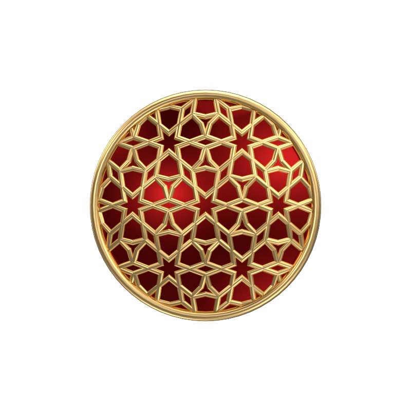 Starburst, Classic Cufflink Set with 18kt Gold Plating and Enamel on Brass.