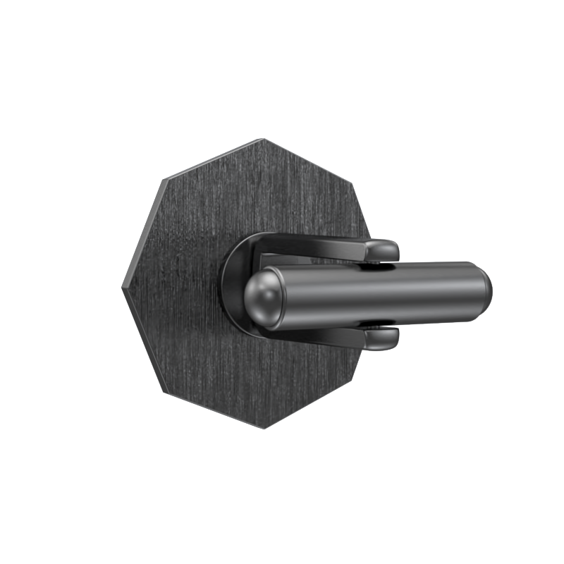 Viking Sword Luxe, Edgy Cufflink Set with CZ Diamonds, 18kt Gold & Black Ruthenium Plating on Brass.
