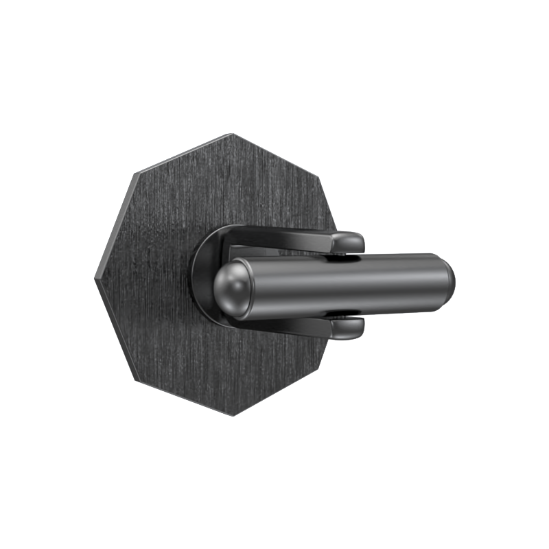 Honour Luxe, Edgy Cufflink Set with CZ Diamonds, 18kt Gold & Black Ruthenium Plating on Brass.