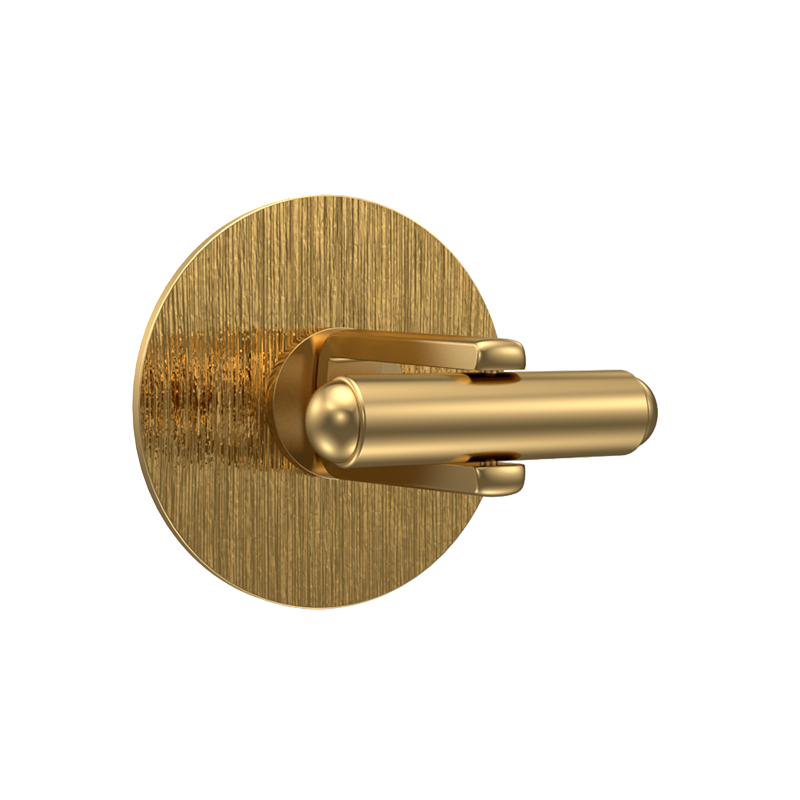 Honour, Edgy Cufflink Set with 18kt Gold & Black Ruthenium Plating on Brass.