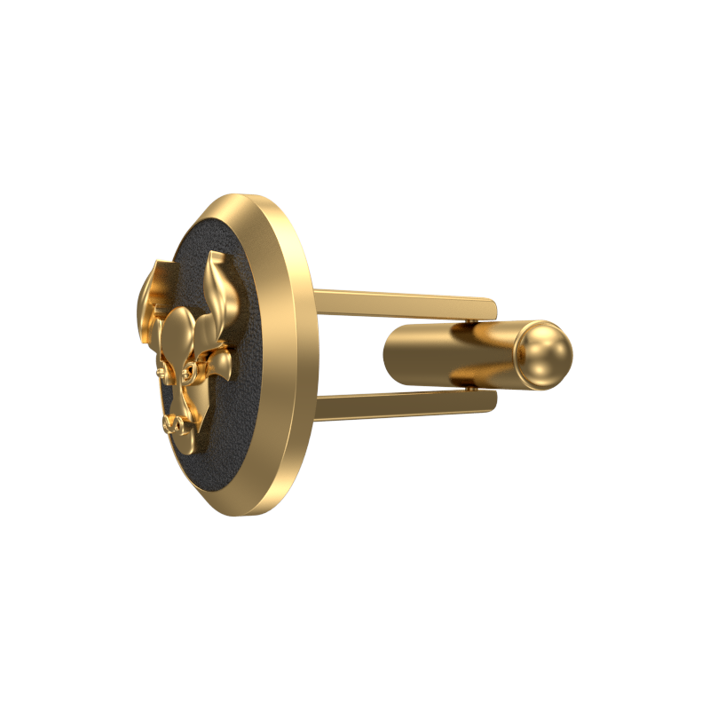 Taurus Zodiac , Constellation Cufflink Set with 18kt Gold & Black Ruthenium Plating on Brass.
