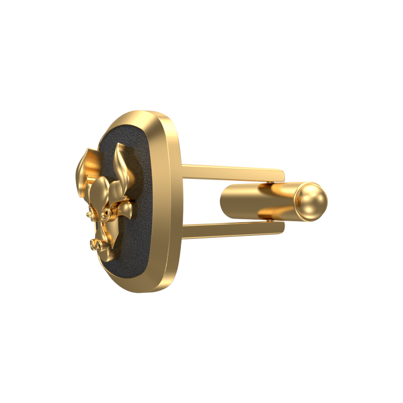 Taurus Zodiac , Constellation Cufflink Set with 18kt Gold & Black Ruthenium Plating on Brass.