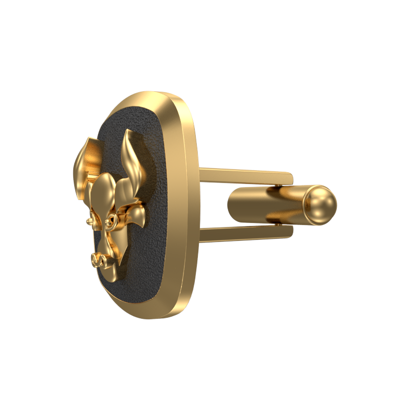 Taurus Zodiac , Constellation Cufflink Set with 18kt Gold & Black Ruthenium Plating on Brass.