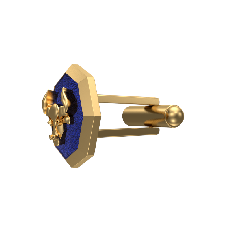 Taurus Zodiac , Constellation Cufflink Set with 18kt Gold & Black Ruthenium Plating on Brass.