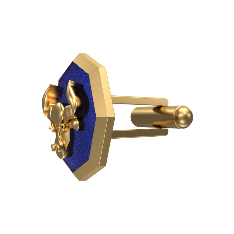 Taurus Zodiac , Constellation Cufflink Set with 18kt Gold & Black Ruthenium Plating on Brass.