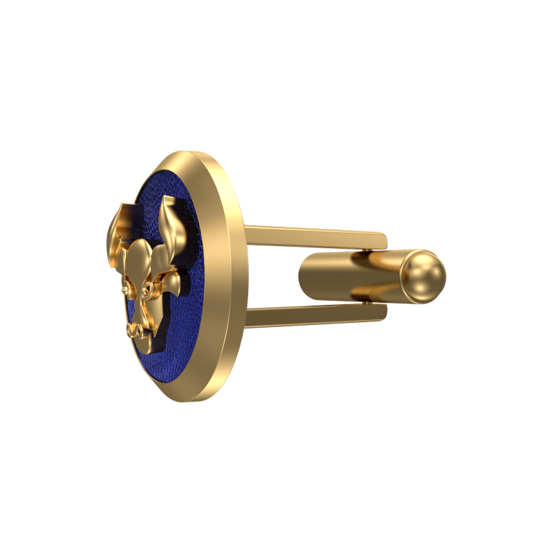 Taurus Zodiac , Constellation Cufflink Set with 18kt Gold & Black Ruthenium Plating on Brass.