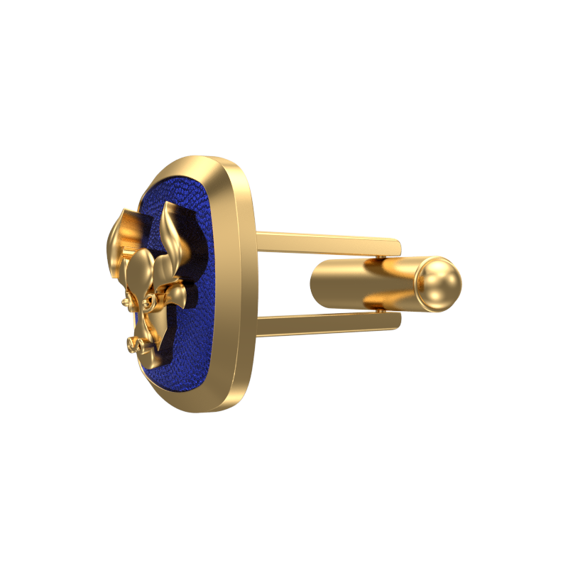 Taurus Zodiac , Constellation Cufflink Set with 18kt Gold & Black Ruthenium Plating on Brass.