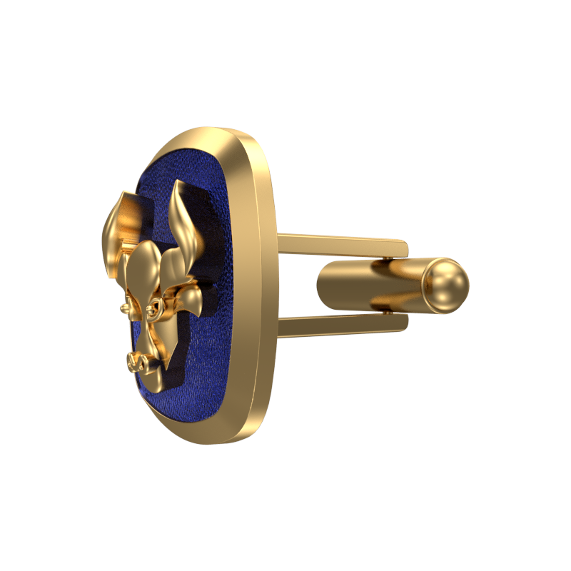 Taurus Zodiac , Constellation Cufflink Set with 18kt Gold & Black Ruthenium Plating on Brass.