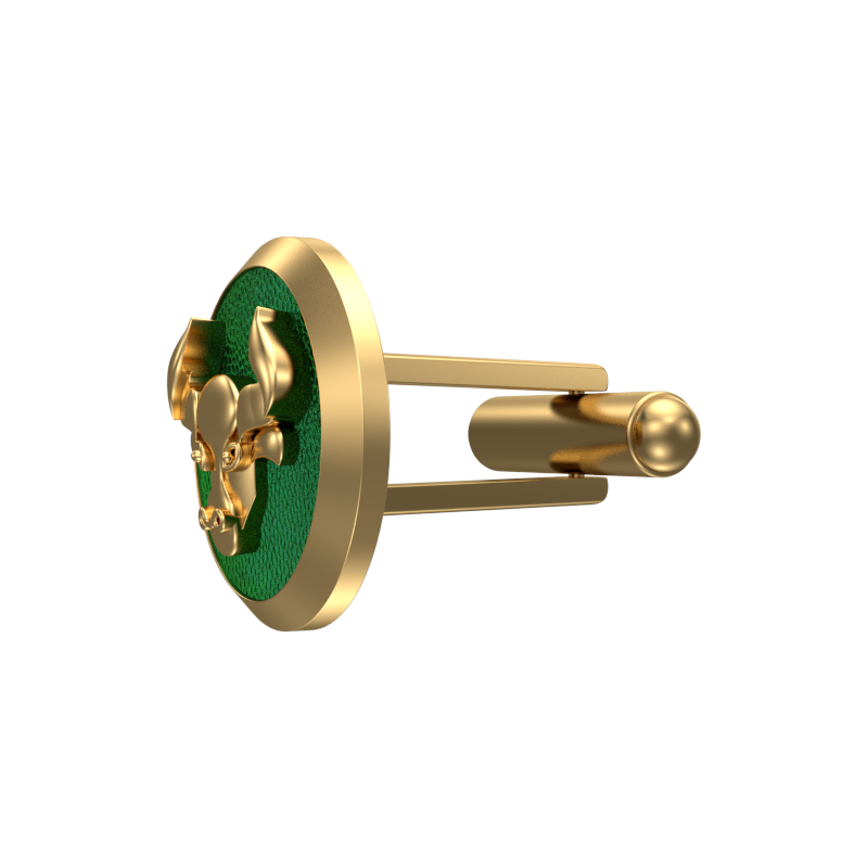 Taurus Zodiac , Constellation Cufflink Set with 18kt Gold & Black Ruthenium Plating on Brass.