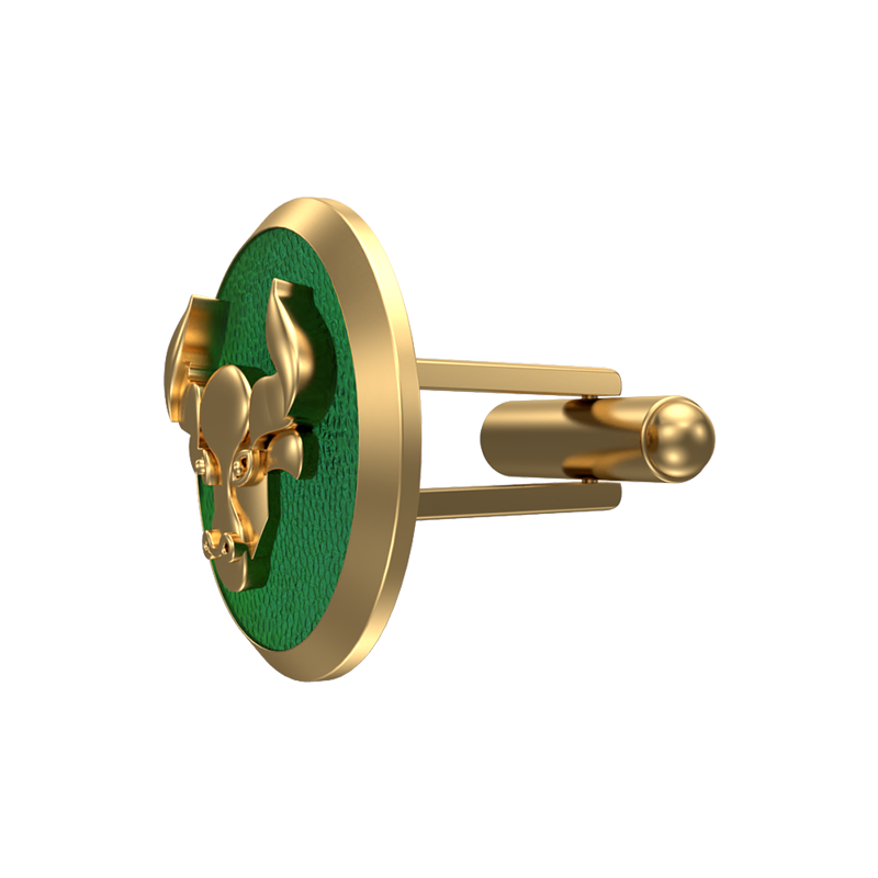 Taurus Zodiac , Constellation Cufflink Set with 18kt Gold & Black Ruthenium Plating on Brass.