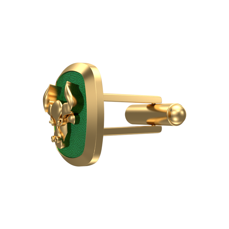 Taurus Zodiac , Constellation Cufflink Set with 18kt Gold & Black Ruthenium Plating on Brass.