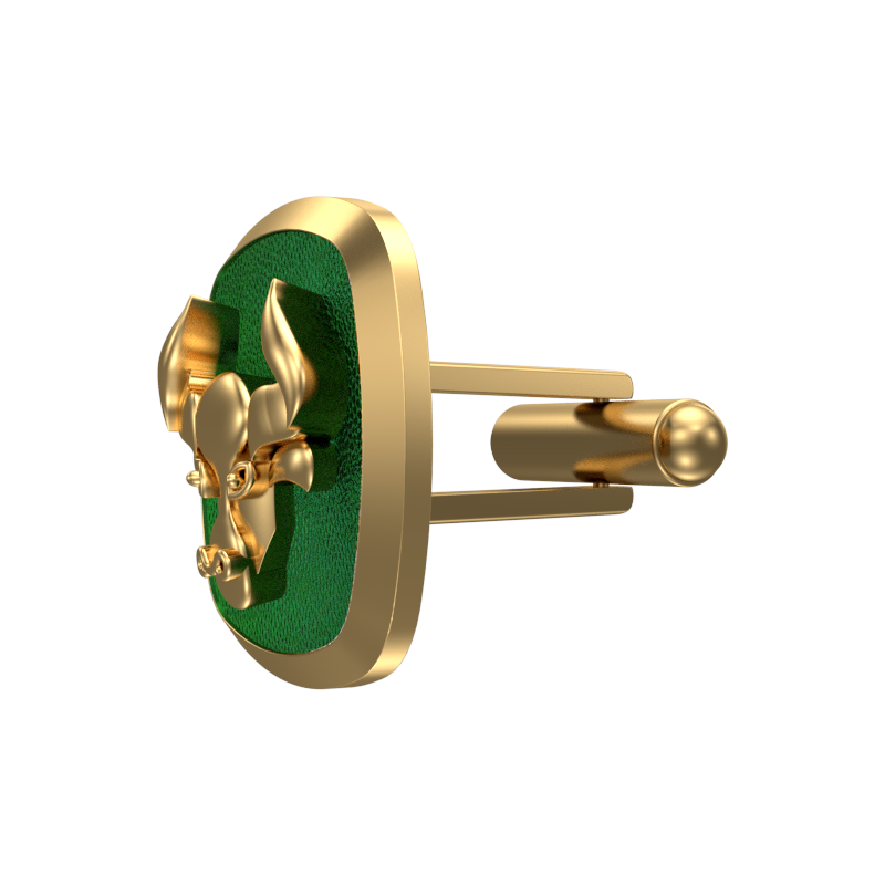 Taurus Zodiac , Constellation Cufflink Set with 18kt Gold & Black Ruthenium Plating on Brass.
