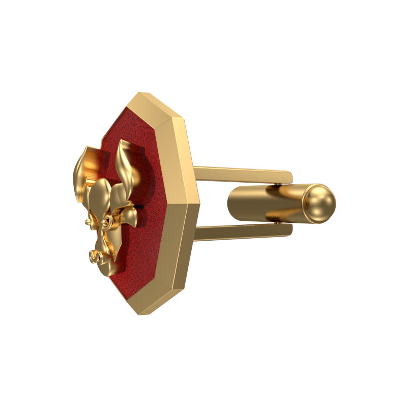 Taurus Zodiac , Constellation Cufflink Set with 18kt Gold & Black Ruthenium Plating on Brass.