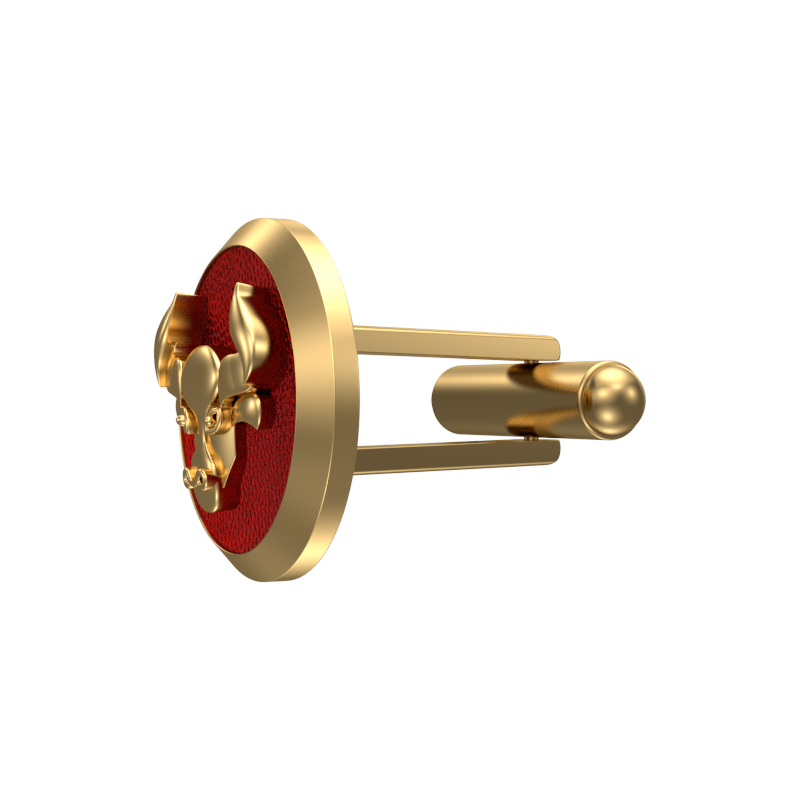 Taurus Zodiac , Constellation Cufflink Set with 18kt Gold & Black Ruthenium Plating on Brass.