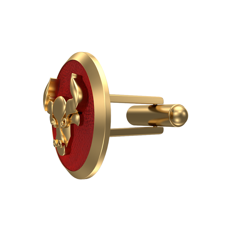 Taurus Zodiac , Constellation Cufflink Set with 18kt Gold & Black Ruthenium Plating on Brass.