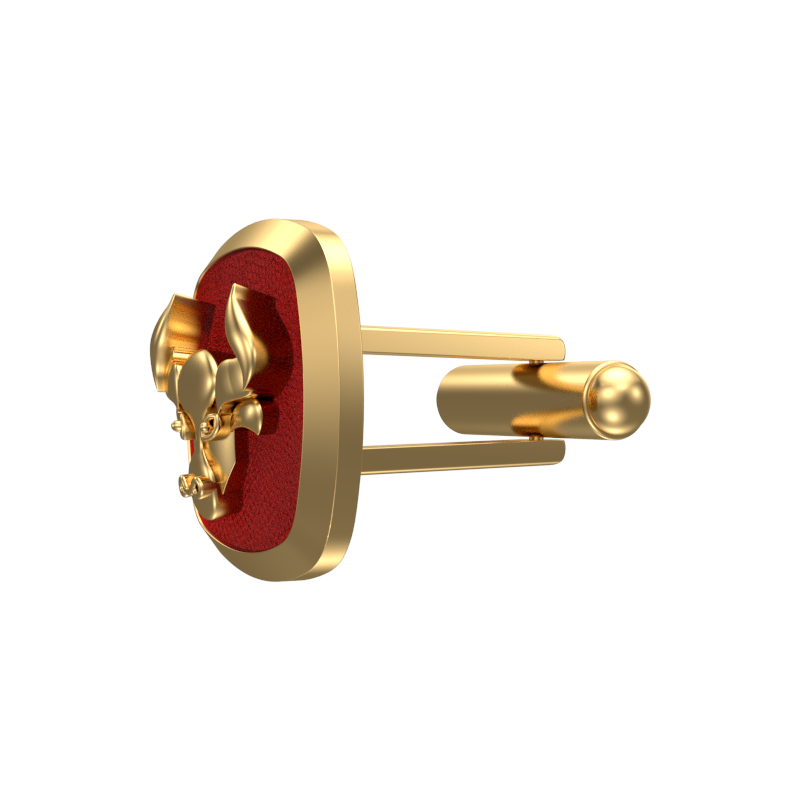 Taurus Zodiac , Constellation Cufflink Set with 18kt Gold & Black Ruthenium Plating on Brass.
