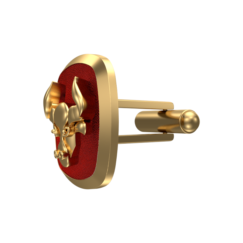 Taurus Zodiac , Constellation Cufflink Set with 18kt Gold & Black Ruthenium Plating on Brass.