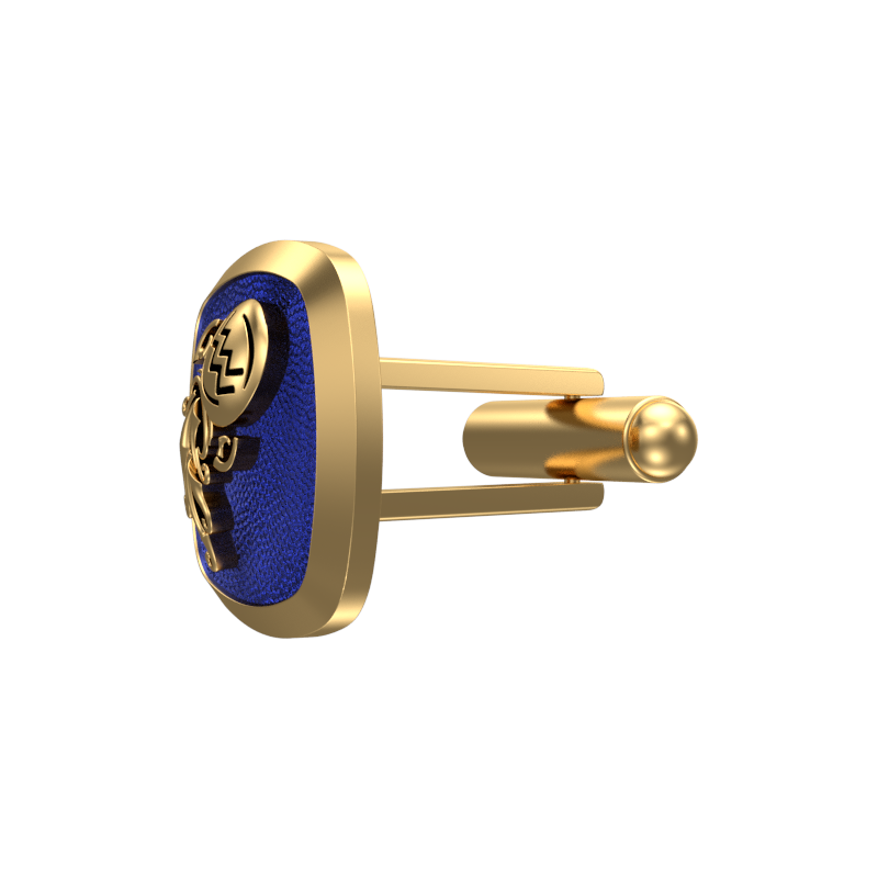Aquarius Zodiac , Constellation Cufflink Set with 18kt Gold & Black Ruthenium Plating on Brass.