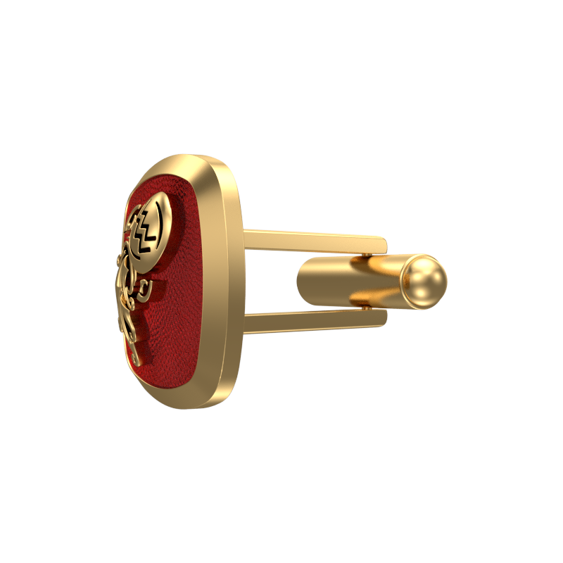 Aquarius Zodiac , Constellation Cufflink Set with 18kt Gold & Black Ruthenium Plating on Brass.