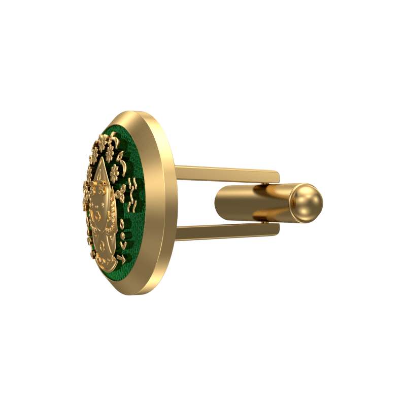 Virgo Zodiac , Constellation Cufflink Set with 18kt Gold & Black Ruthenium Plating on Brass.