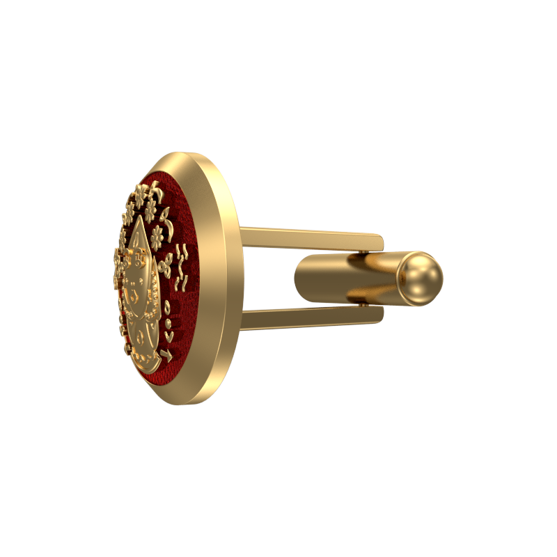 Virgo Zodiac , Constellation Cufflink Set with 18kt Gold & Black Ruthenium Plating on Brass.