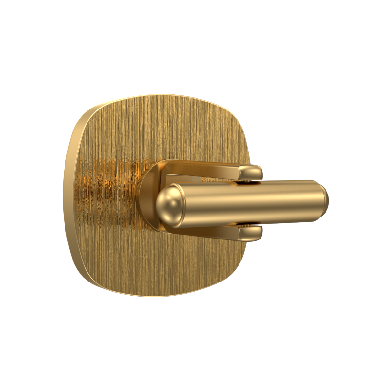 Ornate, Classic Cufflink Set with 18kt Gold Plating and Enamel on Brass.