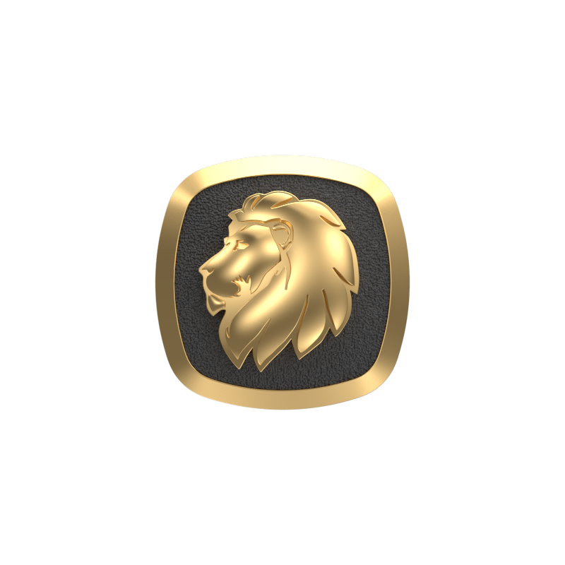 Leo Zodiac , Constellation Cufflink Set with 18kt Gold & Black Ruthenium Plating on Brass.