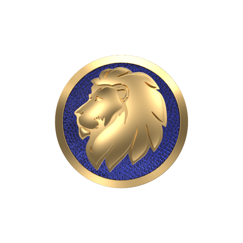 Leo Zodiac , Constellation Cufflink Set with 18kt Gold & Black Ruthenium Plating on Brass.