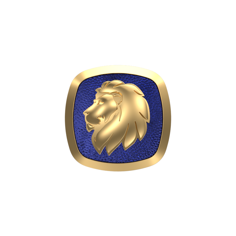 Leo Zodiac , Constellation Cufflink Set with 18kt Gold & Black Ruthenium Plating on Brass.