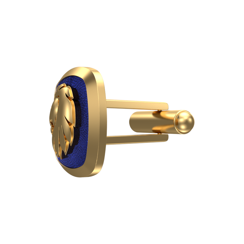 Leo Zodiac , Constellation Cufflink Set with 18kt Gold & Black Ruthenium Plating on Brass.