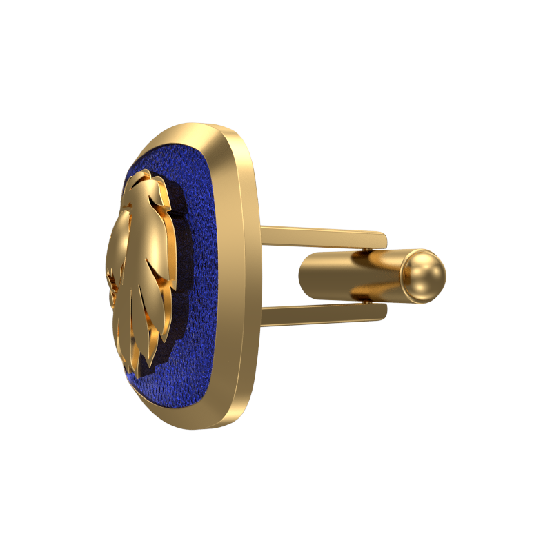 Leo Zodiac , Constellation Cufflink Set with 18kt Gold & Black Ruthenium Plating on Brass.